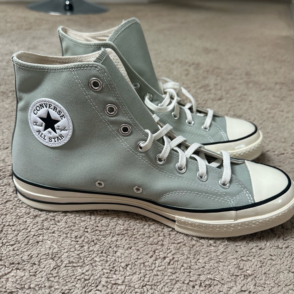 Sage Green Converse All Star High-Top Sneakers Men’s Size 10.5/Women’s 12.5